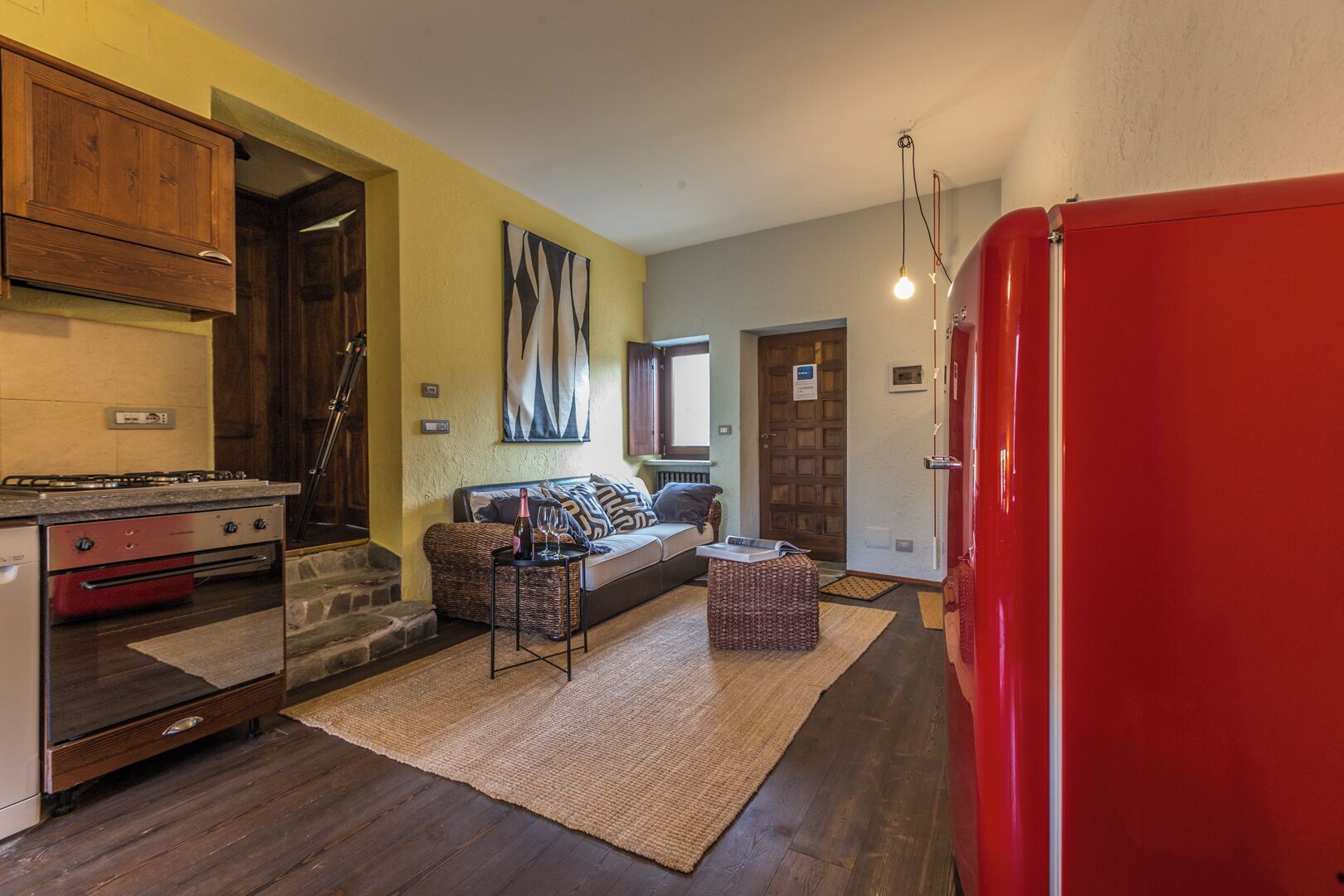 Appartamento Classic, patio, vista montagna | Cucina privata | Frigorifero, forno, piano cottura, lavastoviglie