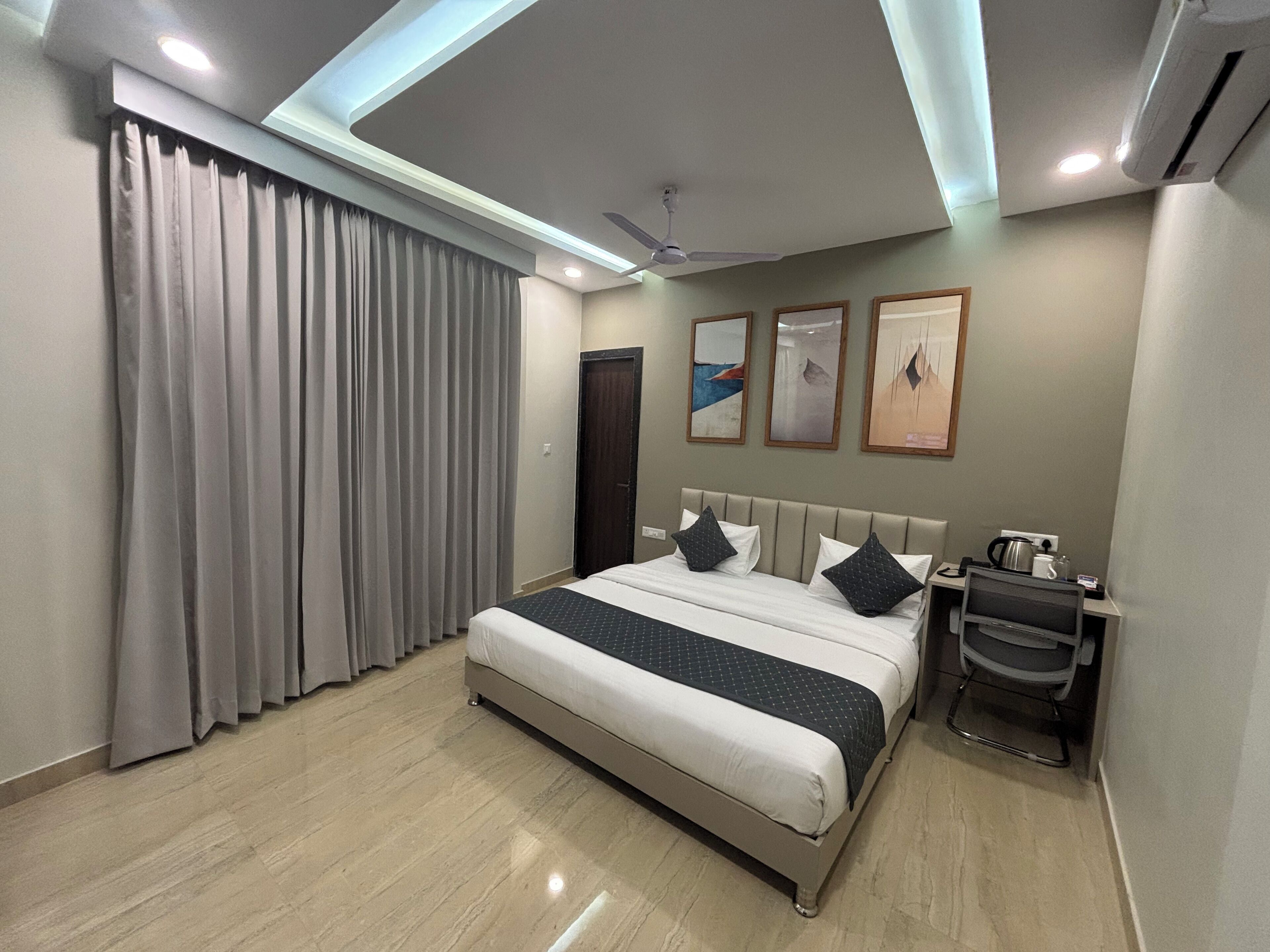 Deluxe tweepersoonskamer | Een laptopwerkplek, gratis wifi