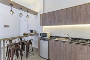 Hus - 4 soveværelser - balkon - byudsigt | Privat køkken | Minikøleskab, mikrobølgeovn, kogeplade, espressomaskine