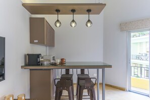 House, 4 Bedrooms, Balcony, City View | Private kitchenette | Mini-fridge, microwave, stovetop, espresso maker - Maison des Muses Full Guesthouse in Gemmayzeh (Beirut)
