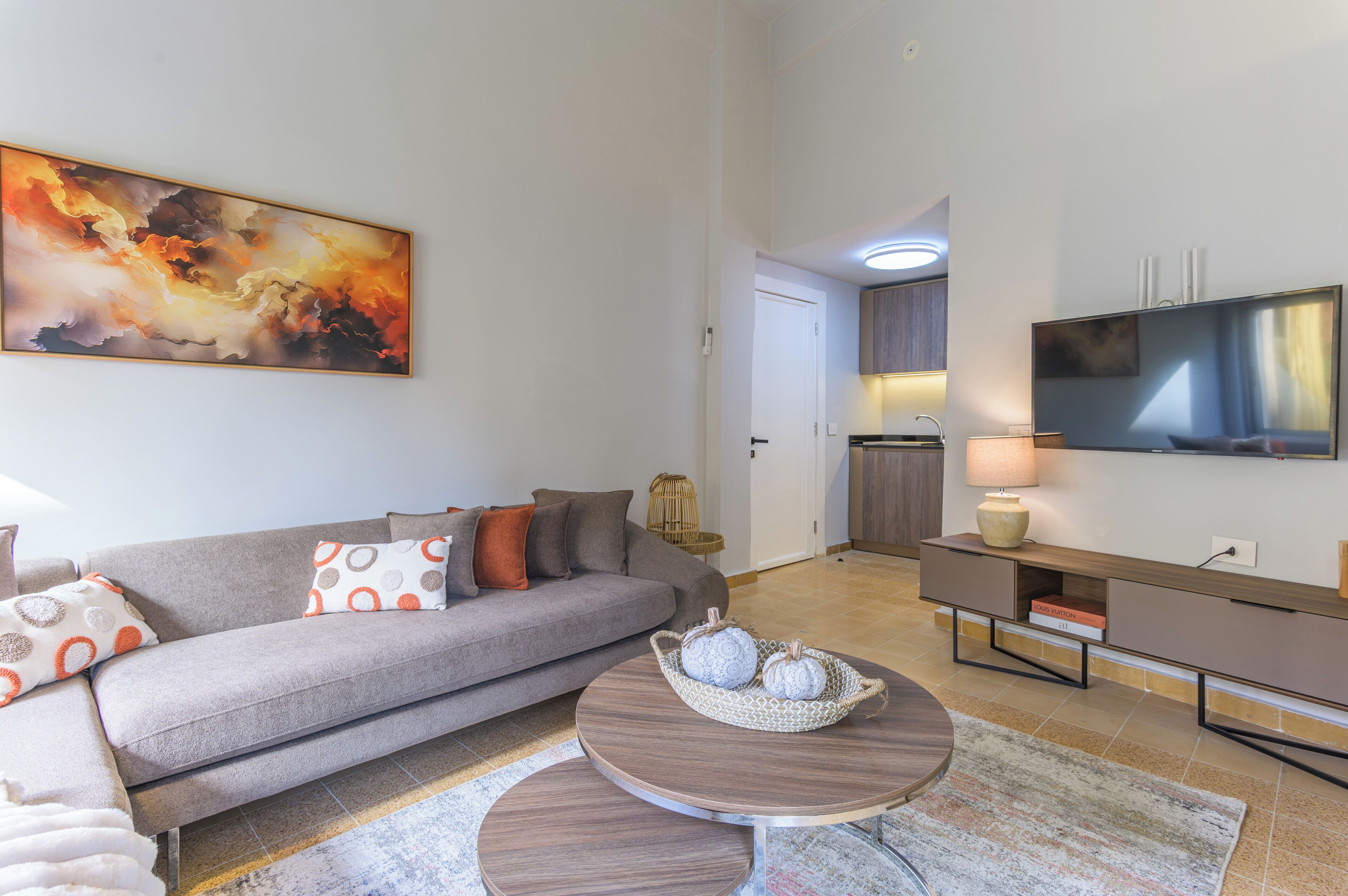 Ferienhaus, 4 Schlafzimmer, Balkon, Stadtblick | Wohnbereich