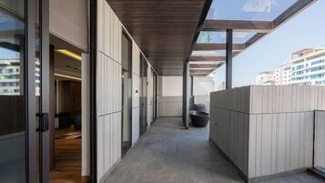 Design Penthouse, Balcony, Partial Sea View | Property grounds