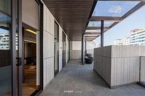 Design Penthouse, Balcony, Partial Sea View | Property grounds - blueocean (Da Nang)