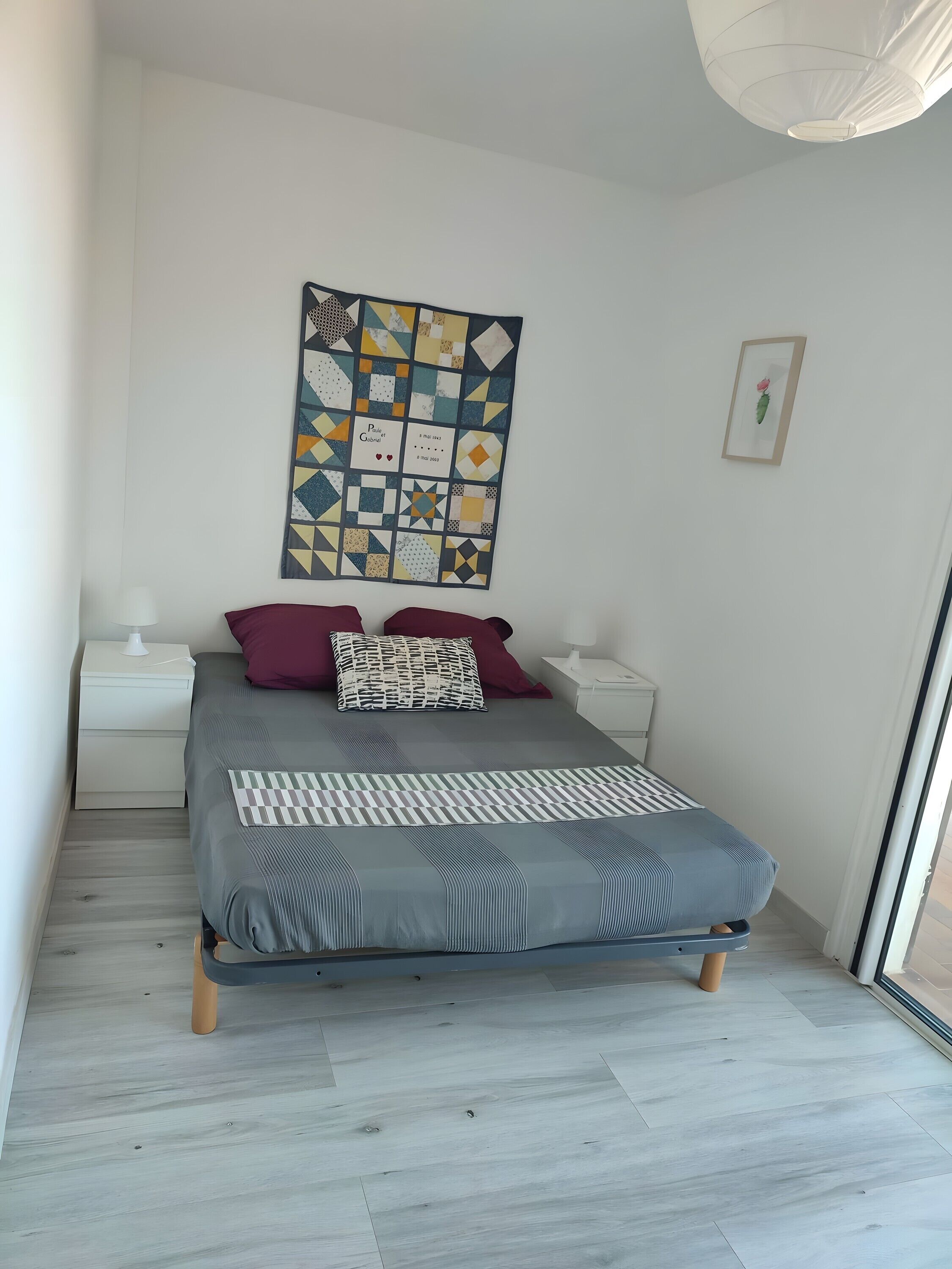 3 bedrooms, iron/ironing board, bed sheets