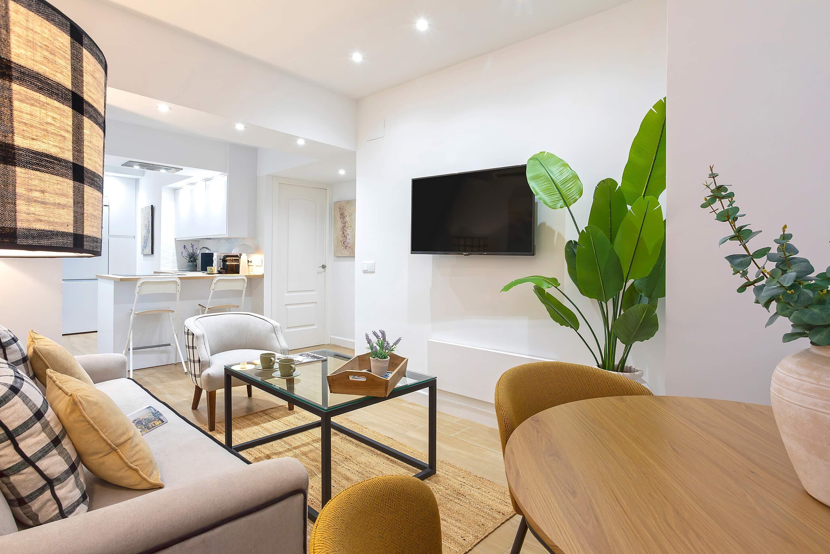 Apartment (2 Bedrooms) | Living area | TV