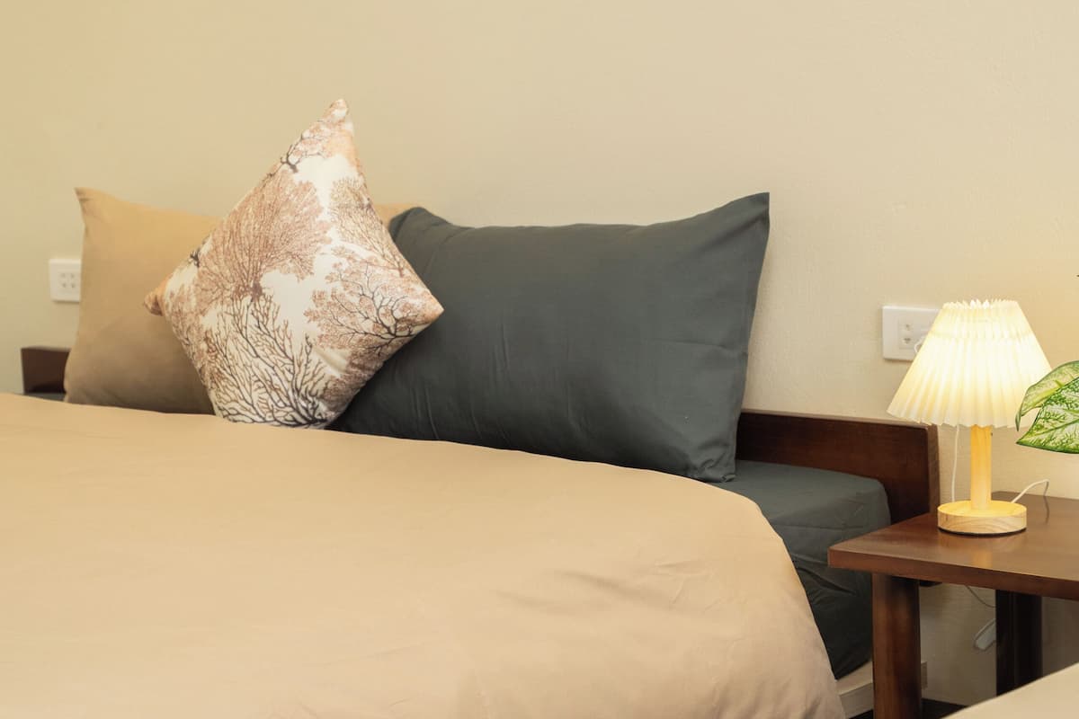 Family Quadruple Room, Garden View | Desk, laptop workspace, free WiFi