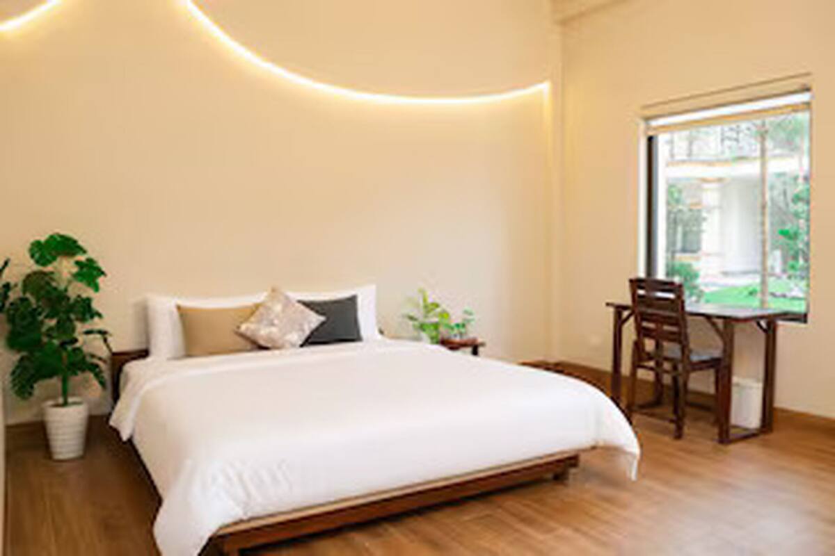 Phòng đôi (Modern Deluxe Room With Terrace) | Minibar, truy cập Internet không dây miễn phí, bộ trải giường 