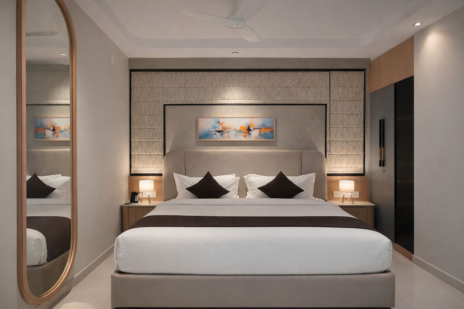 公寓, 2 間臥室 | 客房內保險箱、書桌、遮光布/窗簾、熨斗/熨衣板