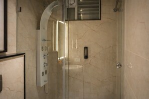 Apartment, 2 Bedrooms | Bathroom | Slippers, towels, soap, shampoo - Dlite Rivera Hotel Apartments (Bengaluru)