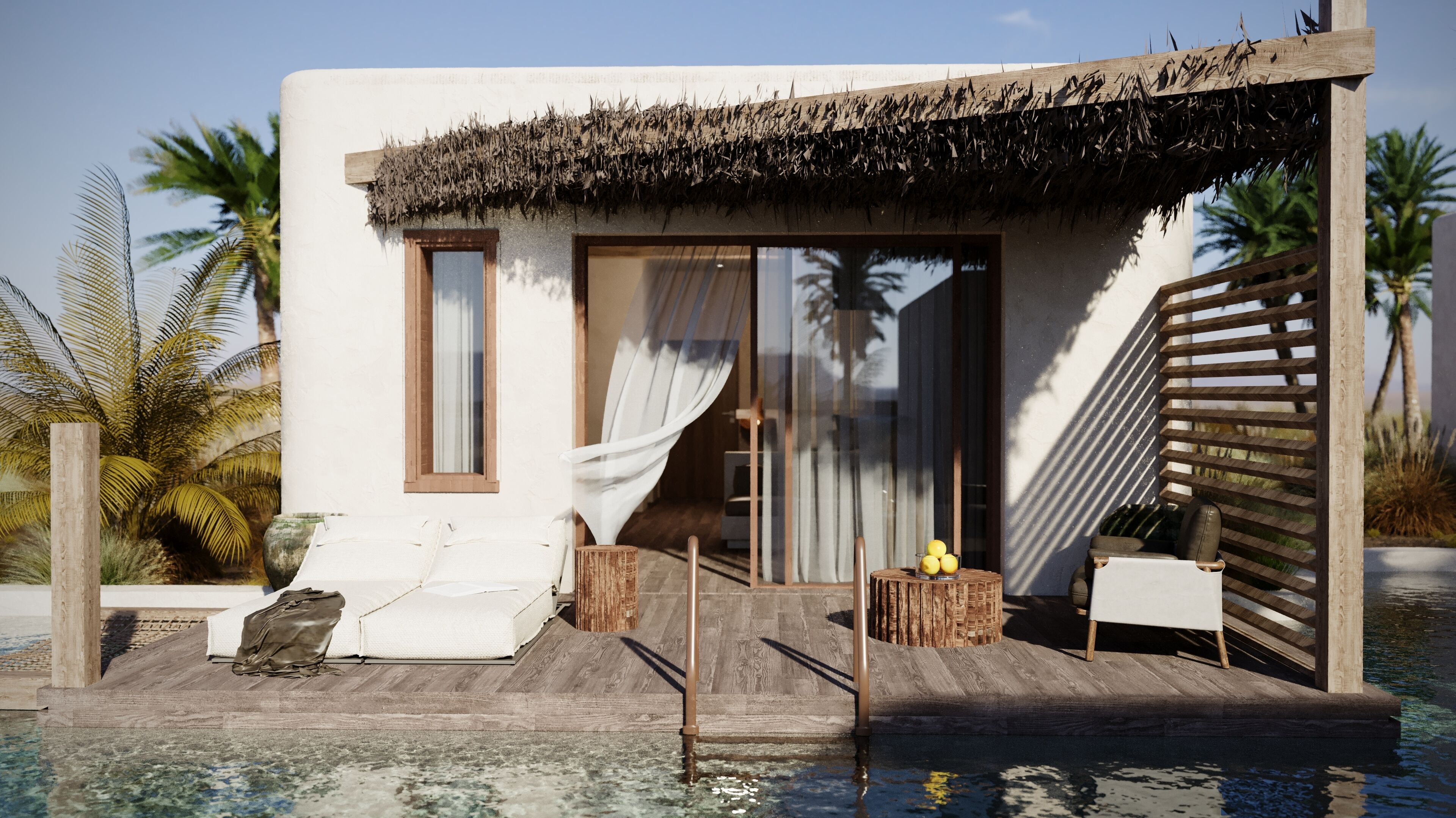 Deluxe-Suite, eingeschränkter Meerblick | Terrasse/Patio