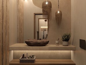 Deluxe Suite, Partial Sea View | Spa - Eden Island (Santorini)