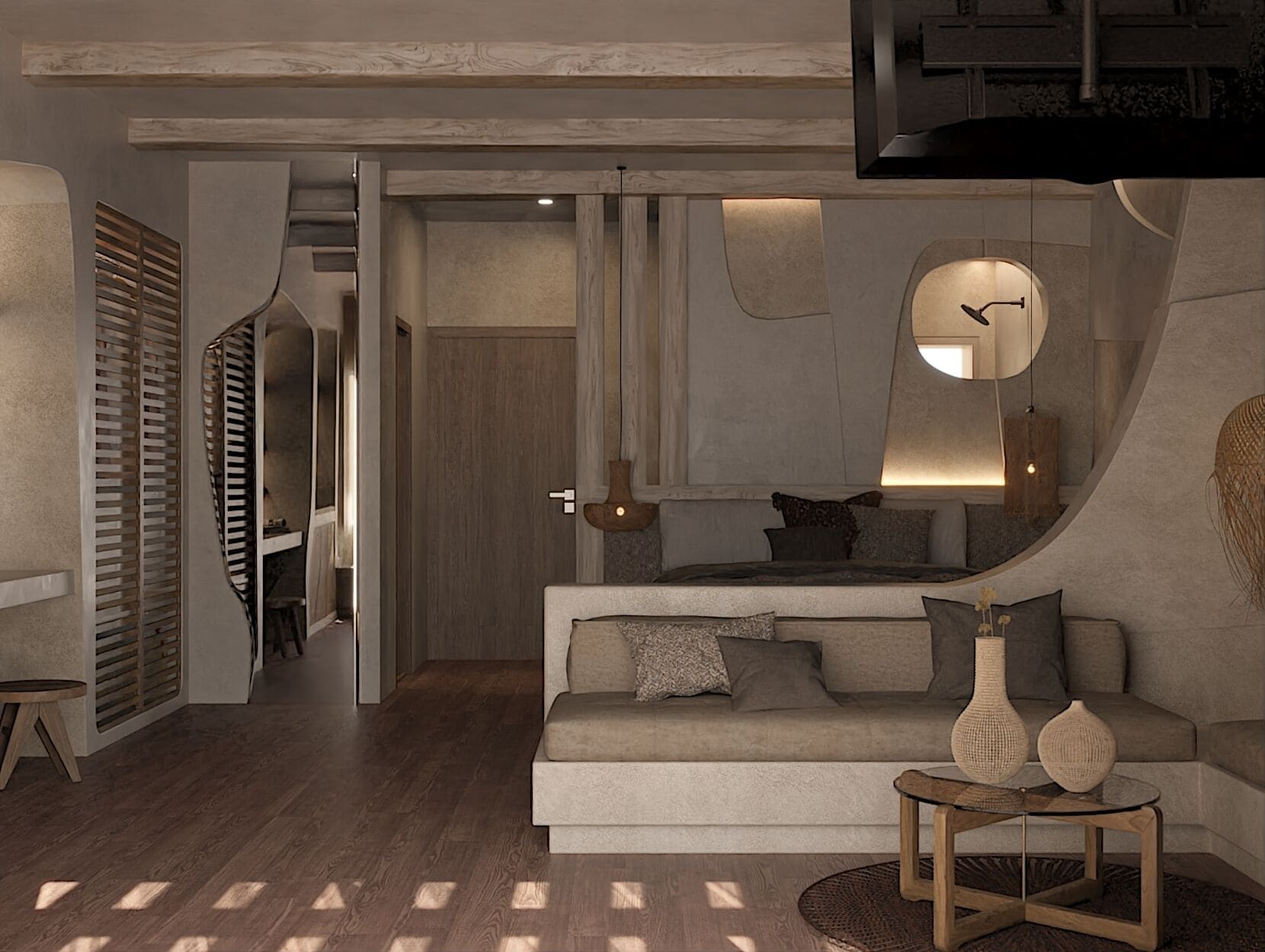 Deluxe-Suite, eingeschränkter Meerblick | Innenbereich