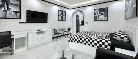 Leilighet, 1 soverom, røyk, balkong | Romfasilitet