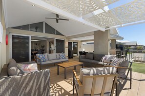 Terrace/patio - Mandurah Canal Escape | 5BR Home with Jetty (Dudley Park)