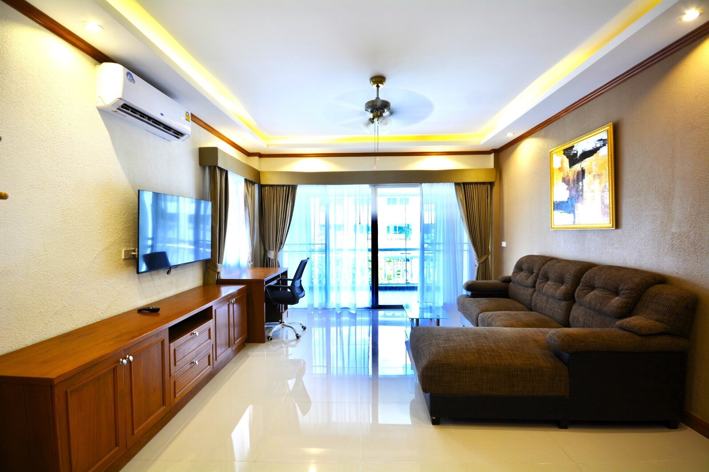 Apartment, 1 Schlafzimmer, Raucher, Balkon | Wohnzimmer