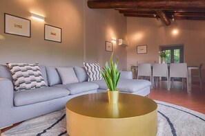 TV, fireplace - Villa Diana - Private Villa with pool (Provincia di Brescia)