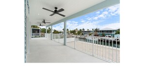 Terrace/patio - Beautiful waterfront home in Islamorada, Fl Keys! Ready for only your clothes!! (Tavernier)