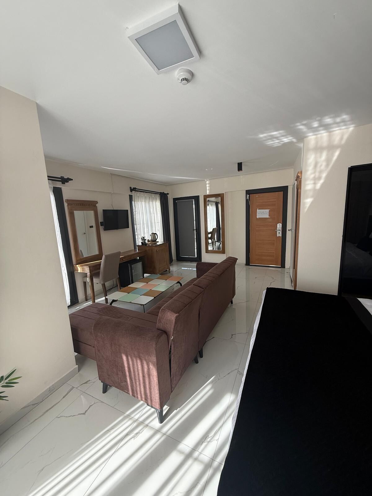 Suite Studio, balcon | Coin séjour