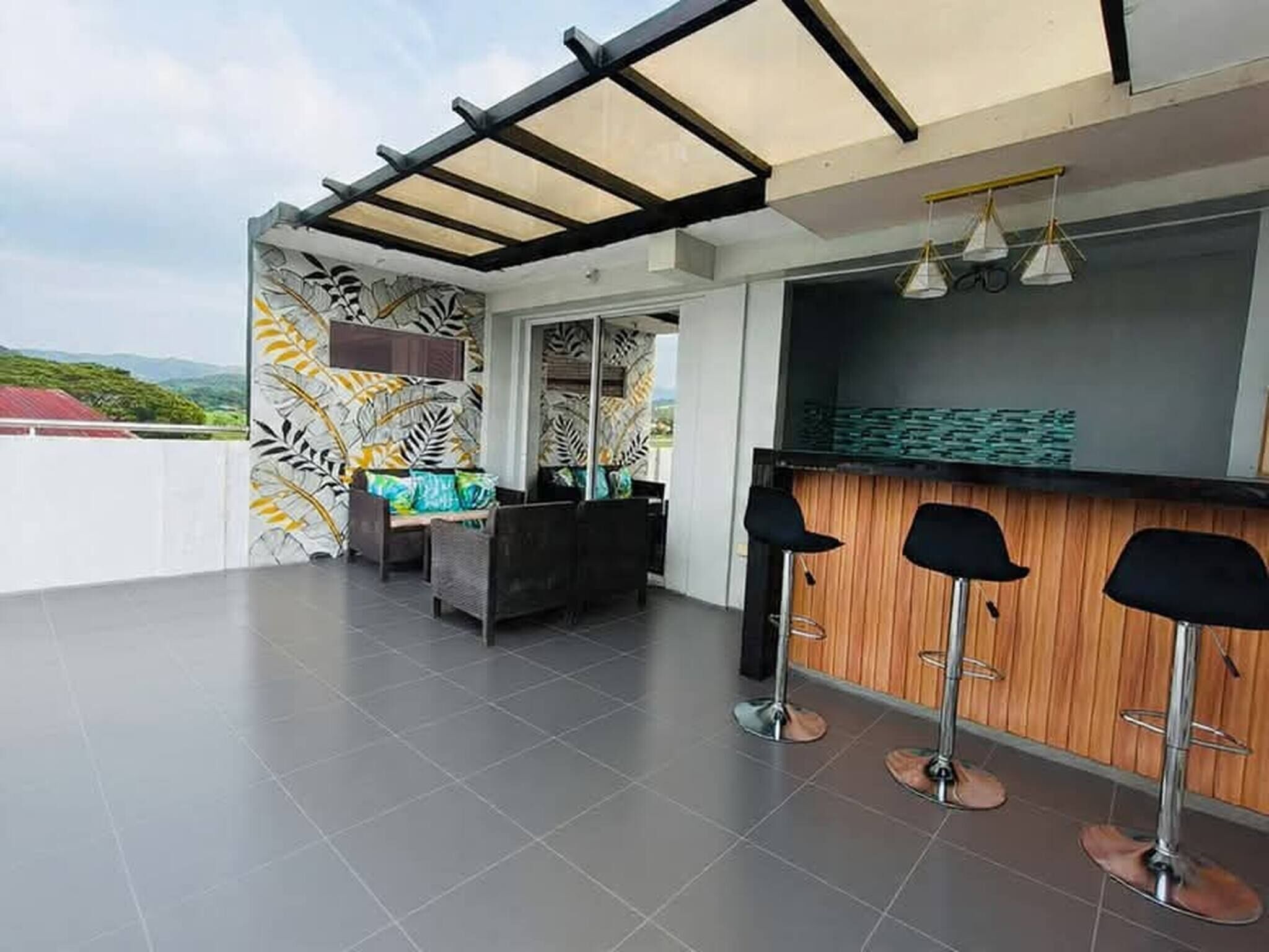 Rumah, 2 kamar tidur, balkon, pemandangan gunung | Halaman properti