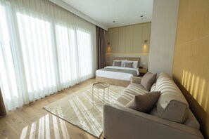 Junior Suite, Balcony, Garden View | Living area | TV - HOTEL ALLEGRA (Pristina)