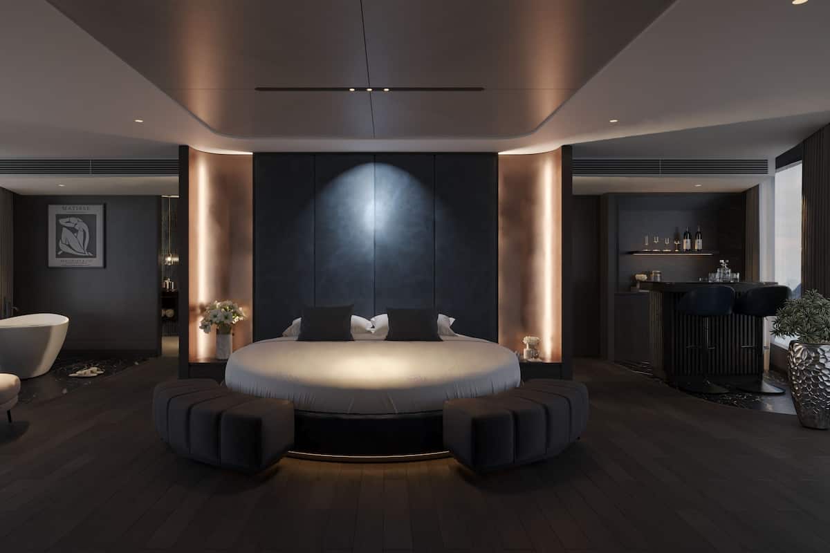 VIP Suite with Ocean View (1 Extra-Large Double Bed) | In-room safe, laptop workspace, blackout drapes, soundproofing