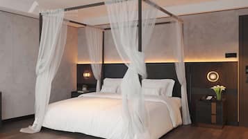 Elite Suite with Private Balcony (1 Extra-Large Double Bed) | In-room safe, laptop workspace, blackout drapes, soundproofing