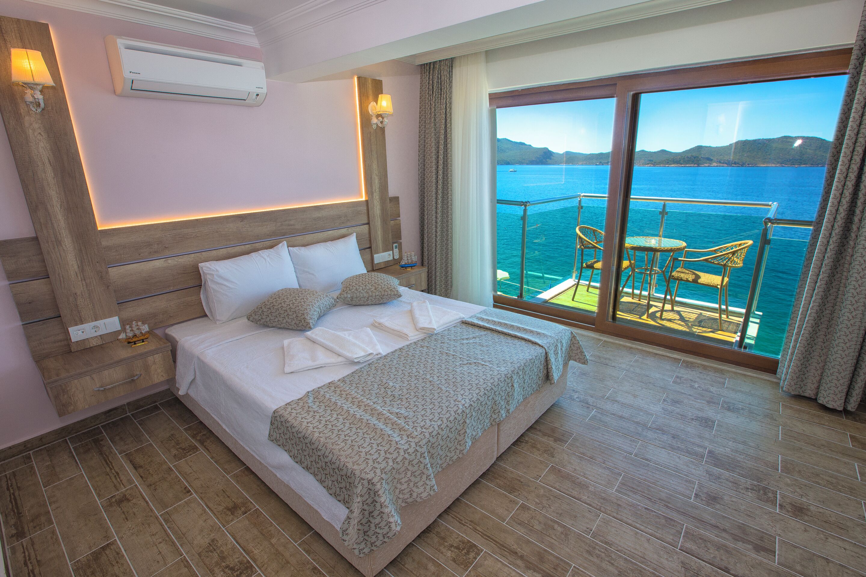 Comfort-Doppelzimmer, Balkon, Meerblick | Kostenloses WLAN