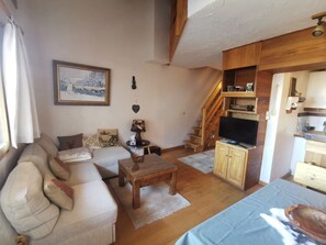 Living area - Duplex Chalet Edelweiss - La Plagne Montalbert (Aime-la-Plagne)