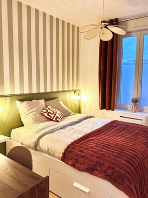 Iron/ironing board, WiFi, bed sheets - T2 Cosy - Fiber - Near Center (Reims)