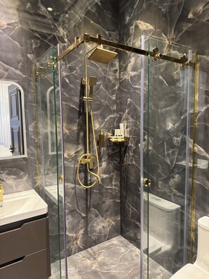 Standard Double or Twin Room | Bathroom | Shower, hair dryer, towels - Nova Boutique Hotel (Tashkent)