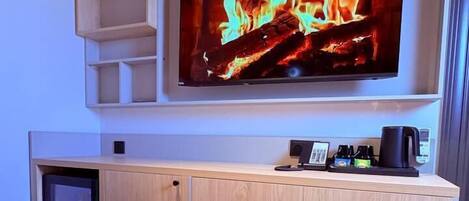 標準雙人或雙床房 | 客廳 | 加熱地板