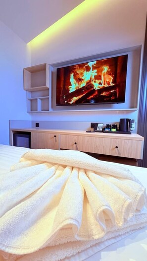 Standard-Doppel- oder -Zweibettzimmer | Wohnbereich | Fußbodenheizung