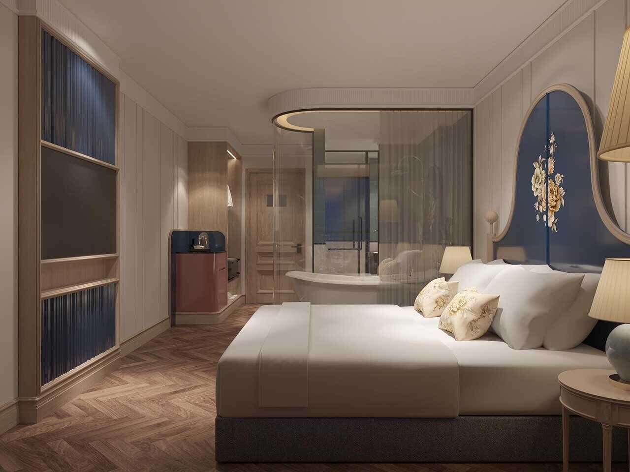 Senior Double Room, Balcony, City View | In-room safe, desk, blackout drapes, soundproofing