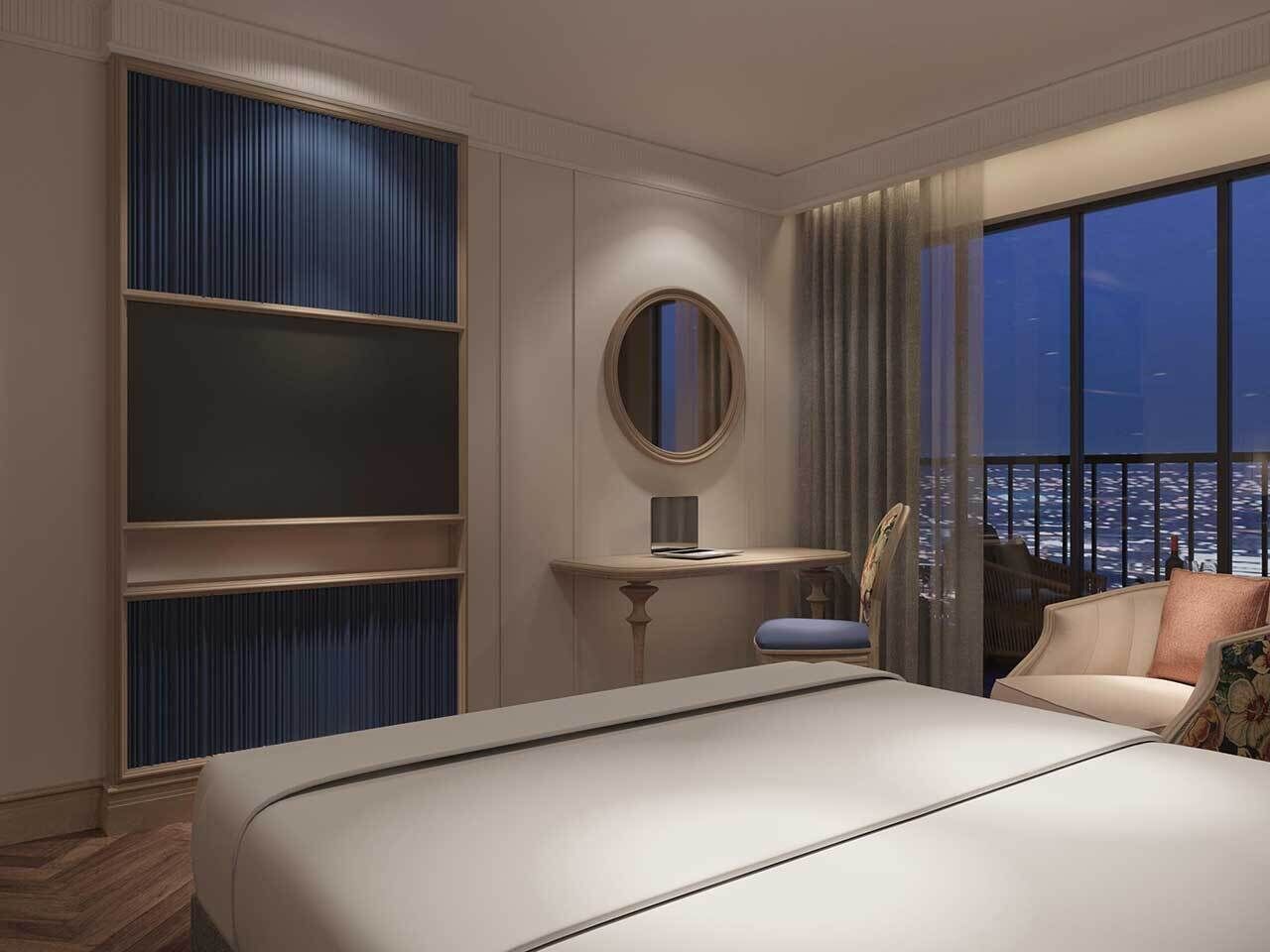 Presidential Double Room, Balcony, City View | In-room safe, desk, blackout drapes, soundproofing