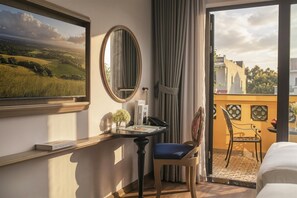 Quarto casal ou duplo executivo, sacada, vista para a cidade | Terraço/pátio