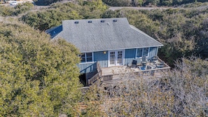 Exterior - Mins from Beach • Outdoor Patio & Games • Sleeps 9 (Kitty Hawk)