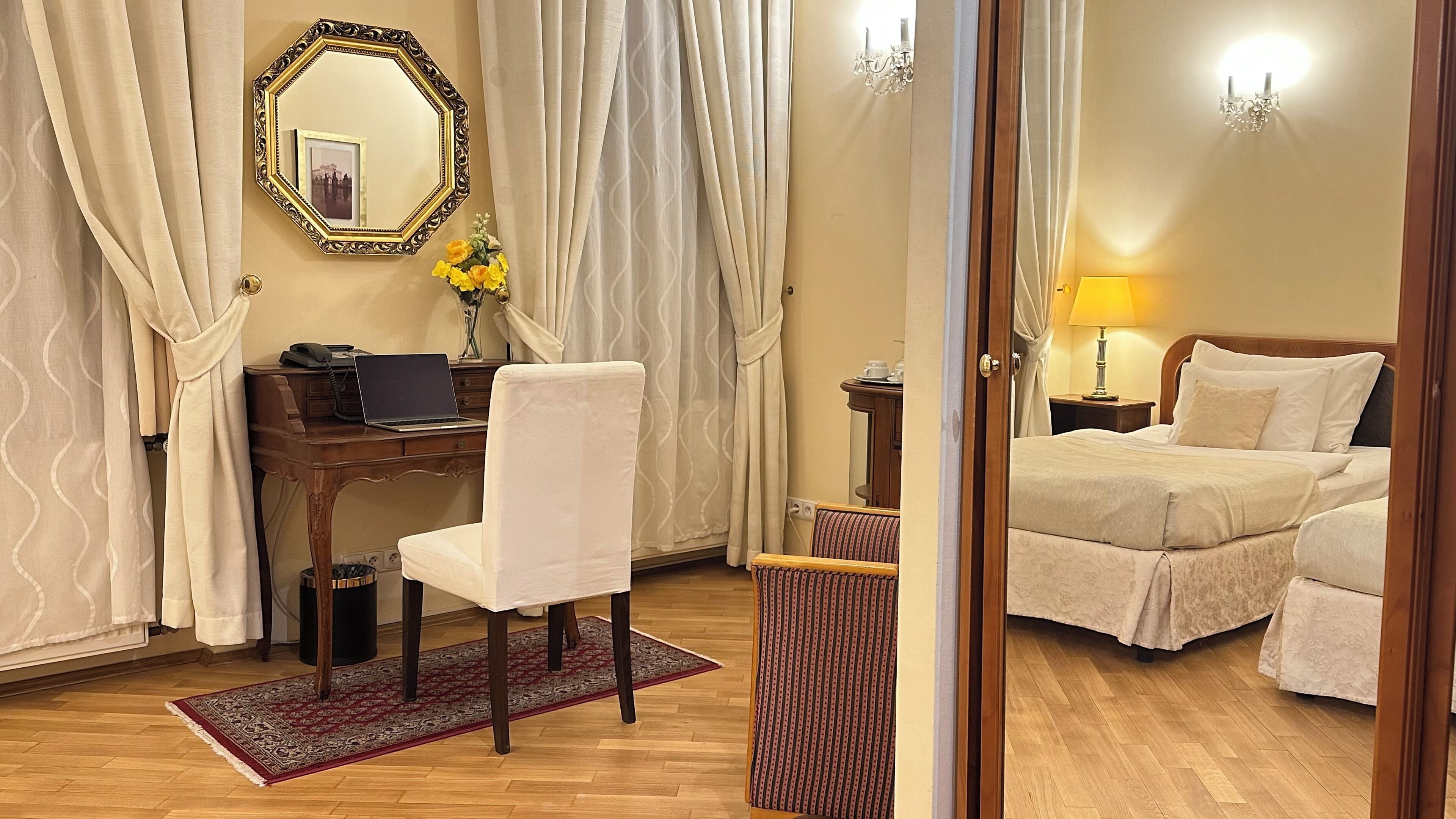 Superior Twin Room | In-room safe, desk, laptop workspace, iron/ironing board