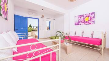 1 室のベッドルーム、WiFi (無料)、ベッドシーツ