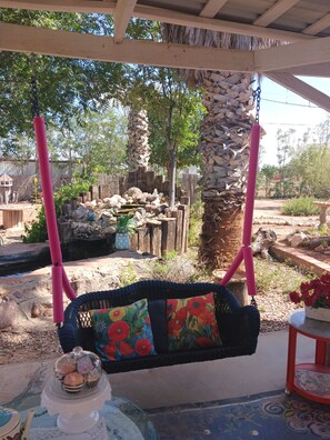 Terrace/patio - Hacienda del Arte • Spacious 3BR/2BA Midland Home • Easy Access to Town (Midland)