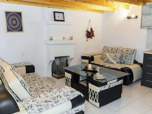 Télévision, cheminée