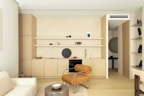 Superior Apartment, City View | Private kitchen - Luxurious Astorg Residence (Paris)