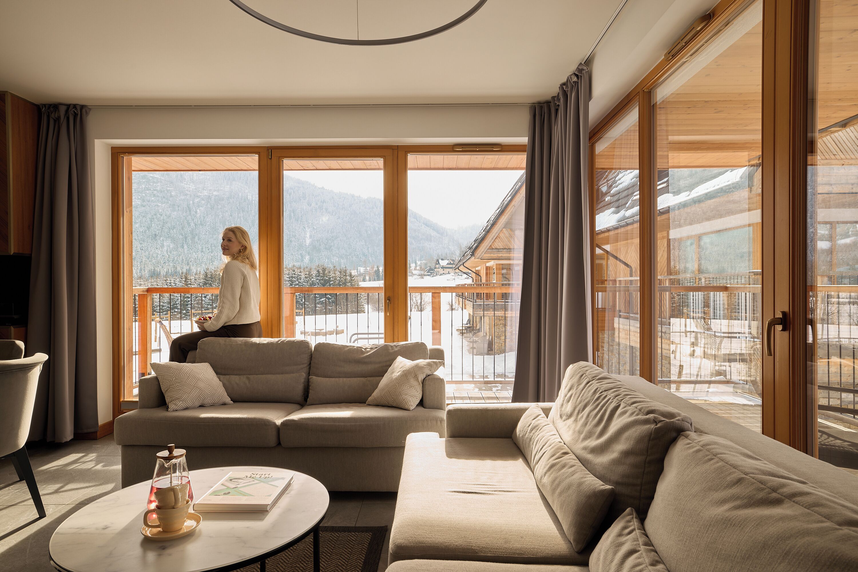 Appartamento Deluxe, 1 camera da letto, aria condizionata, vista montagna | Biancheria da letto di alta qualità, con stile personalizzato