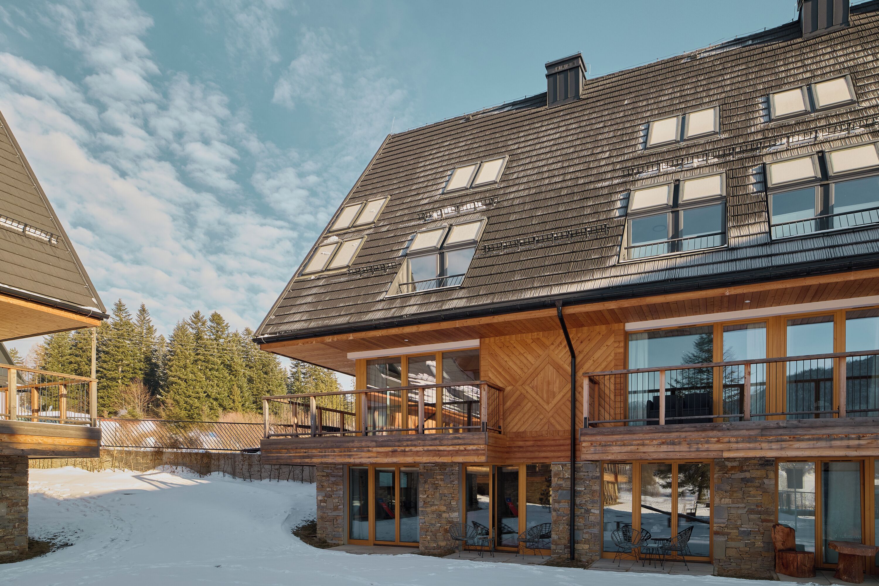 Facciata della struttura