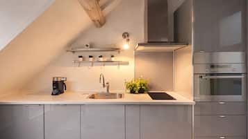 Apartment, City View | Private kitchen