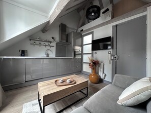 Apartment, City View | Living area - 1531 Bourgeois (Paris)