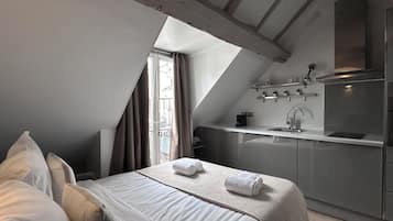 Departamento, vista a la ciudad | Tabla de planchar con plancha y wifi gratis