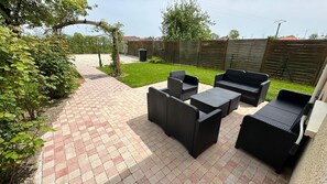 Terrace/patio - Le gîte des remparts HAUVINE 4 rooms (Hauviné)