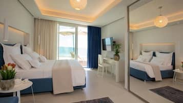 In-room safe, desk, laptop workspace, soundproofing