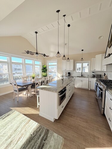 New Luxury Water-Front Retreat w/ Elevator, Dock, close to Long Beach Island!