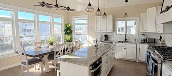 New Luxury Water-Front Retreat w/ Elevator, Dock, close to Long Beach Island!